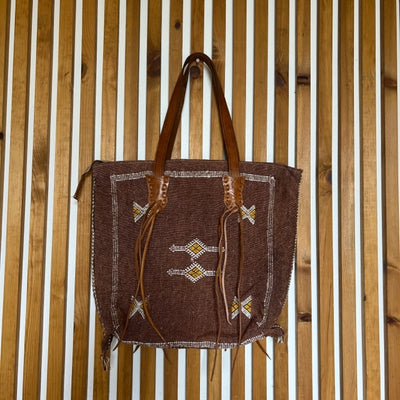 Sabra Silk Handbag Burnt Orange #16