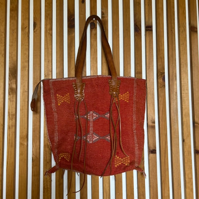 Sabra Silk Handbag Orange #18
