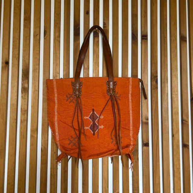 Sabra Silk Handbag Orange #20