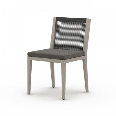 SHERWOOD OUTDOOR DINING CHAIR, WEATHERED GREY