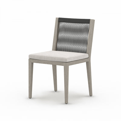 SHERWOOD OUTDOOR DINING CHAIR, WEATHERED GREY
