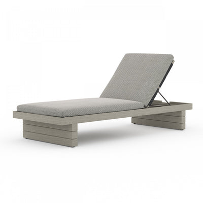LEROY OUTDOOR CHAISE - WEATHERED GREY