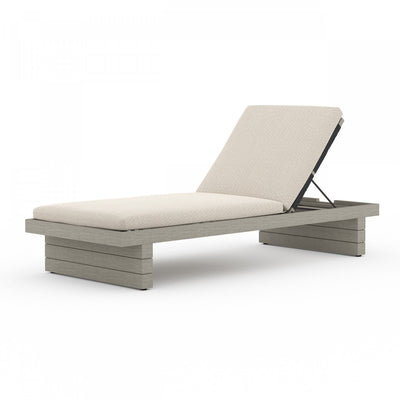 LEROY OUTDOOR CHAISE - WEATHERED GREY