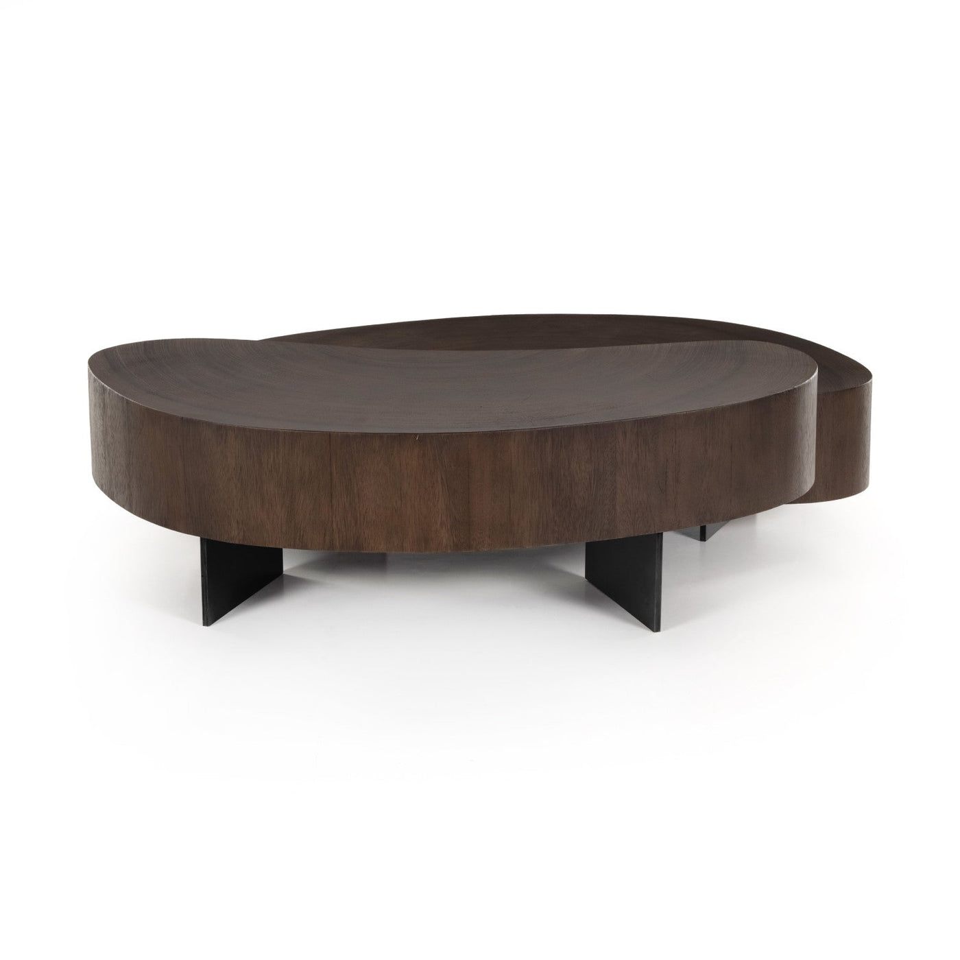 AVETT COFFEE TABLE,2 PIECE,SMOKED GUANACASTE