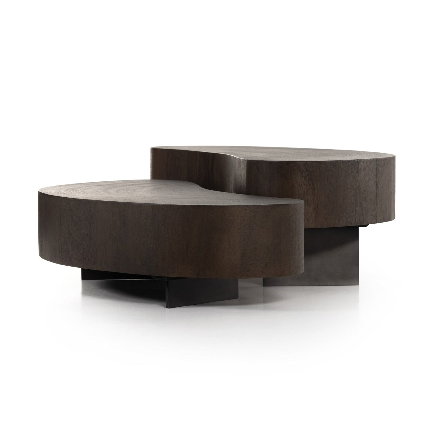 AVETT COFFEE TABLE,2 PIECE,SMOKED GUANACASTE