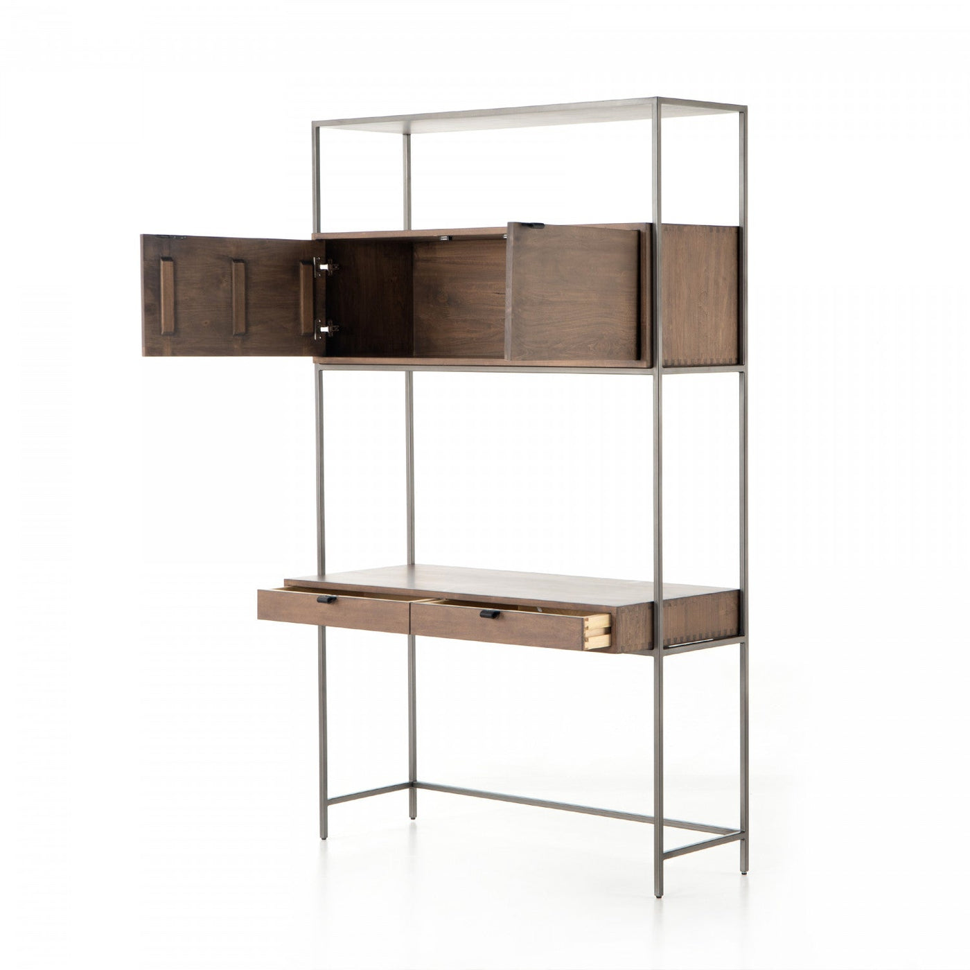 TREY MODULAR WALL DESK,AUBURN POPLAR