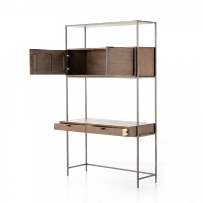TREY MODULAR WALL DESK,AUBURN POPLAR