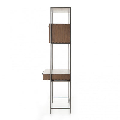 TREY MODULAR WALL DESK,AUBURN POPLAR