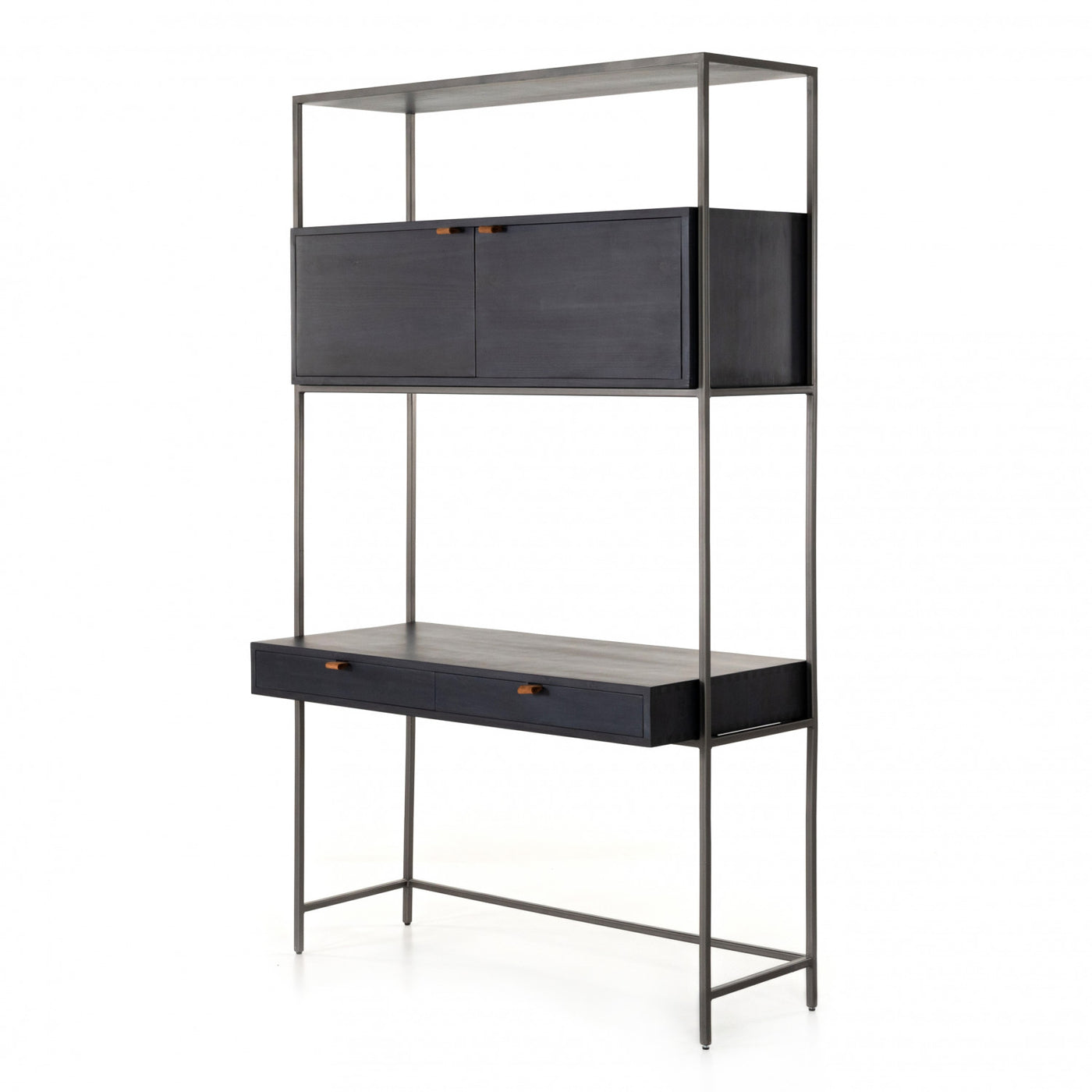 TREY MODULAR WALL DESK,BLACK WASH POPLAR