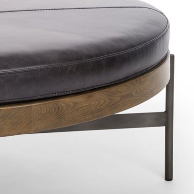 EDWYN LARGE OTTOMAN, SONOMA BLACK