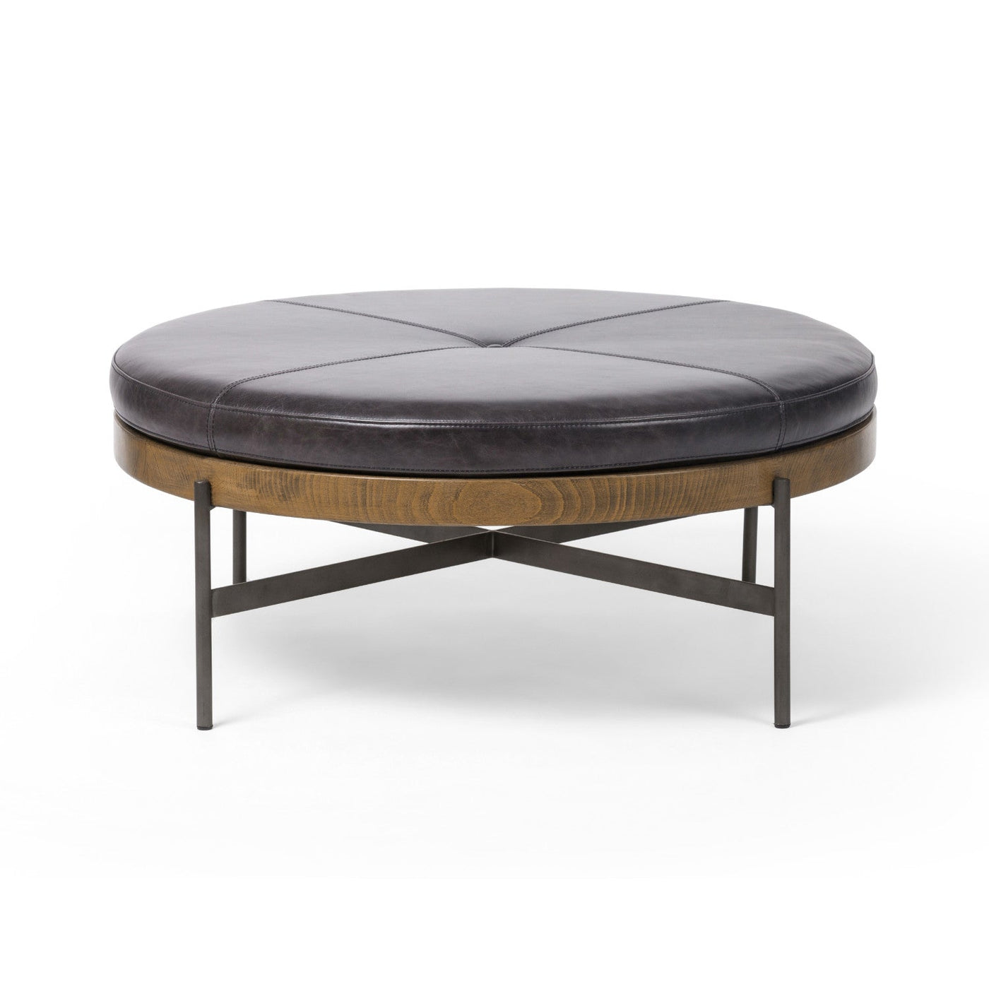EDWYN LARGE OTTOMAN, SONOMA BLACK
