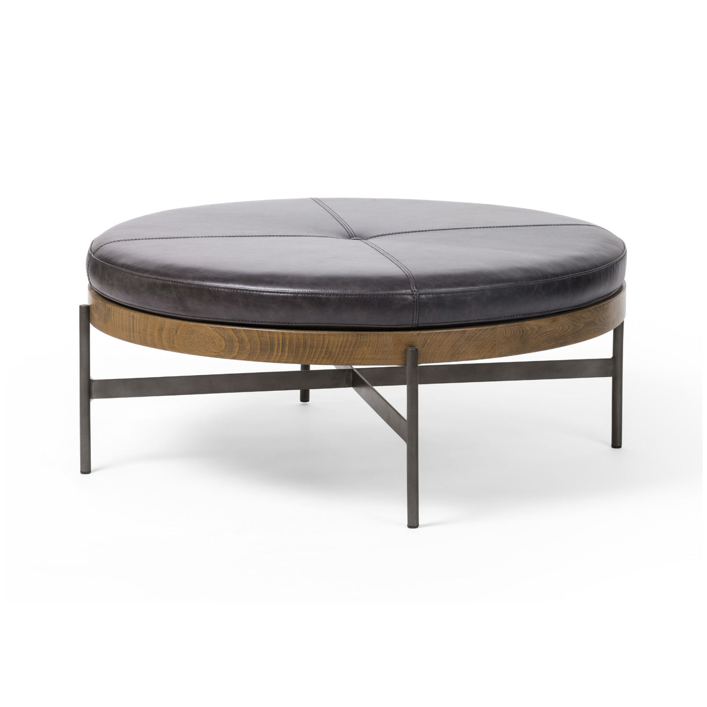 EDWYN LARGE OTTOMAN, SONOMA BLACK