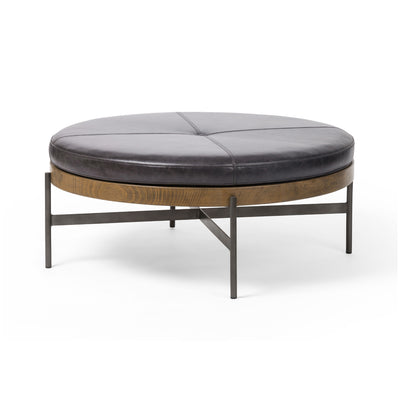 EDWYN LARGE OTTOMAN, SONOMA BLACK
