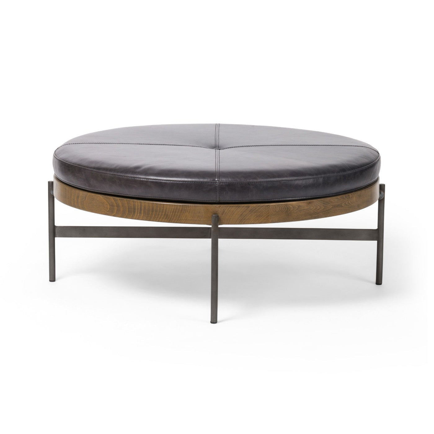 EDWYN LARGE OTTOMAN, SONOMA BLACK