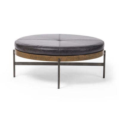EDWYN LARGE OTTOMAN, SONOMA BLACK