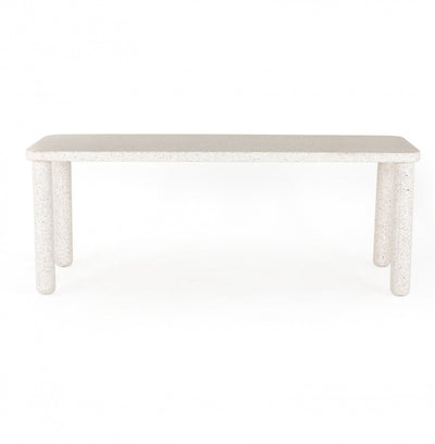WINSLOW OUTDOOR DINING TABLE-79"-CREAM