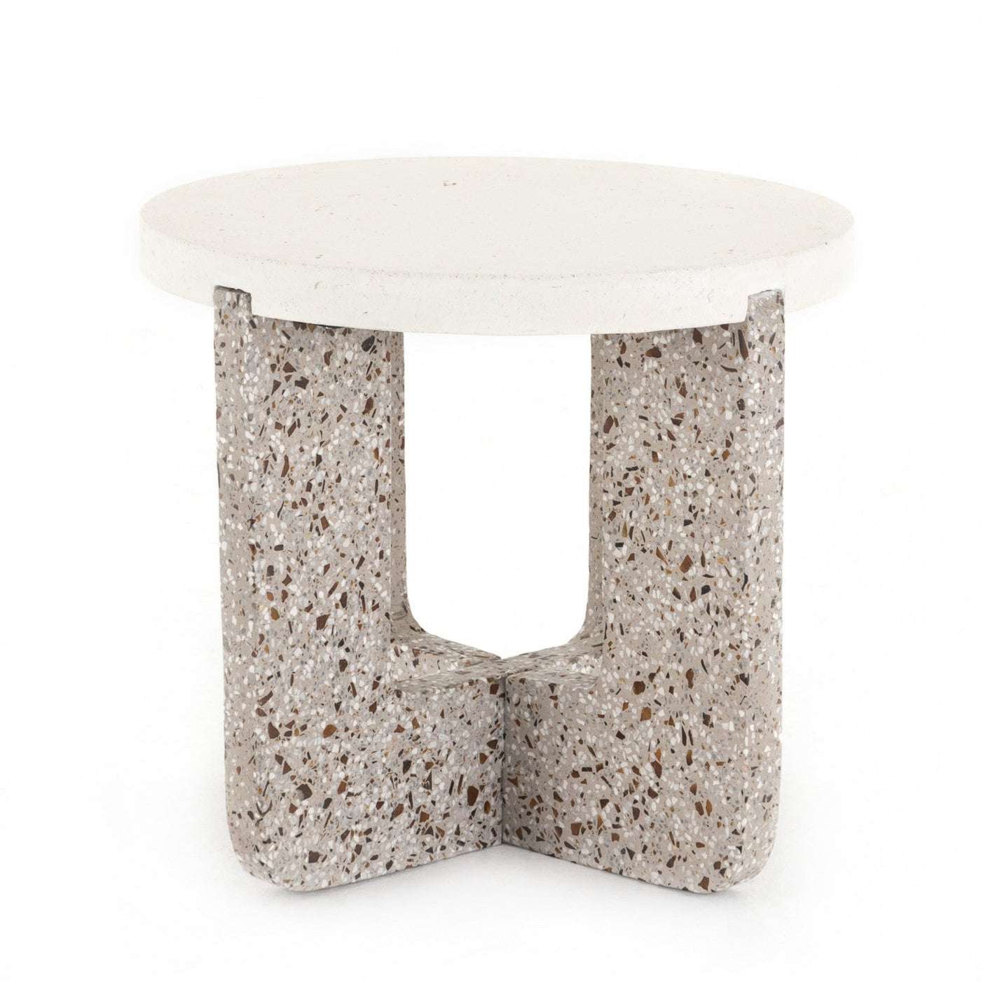 LOLITA OUTDOOR END TABLE-AMBER & GREY