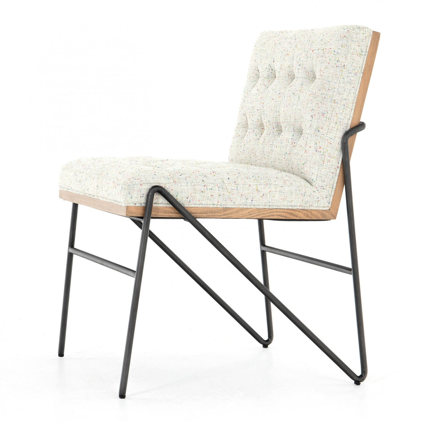 ROMY DINING CHAIR-MABEL NEUTRAL FLECK