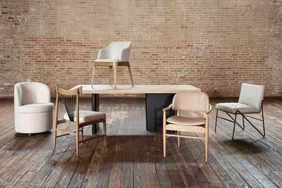 ROMY DINING CHAIR-MABEL NEUTRAL FLECK