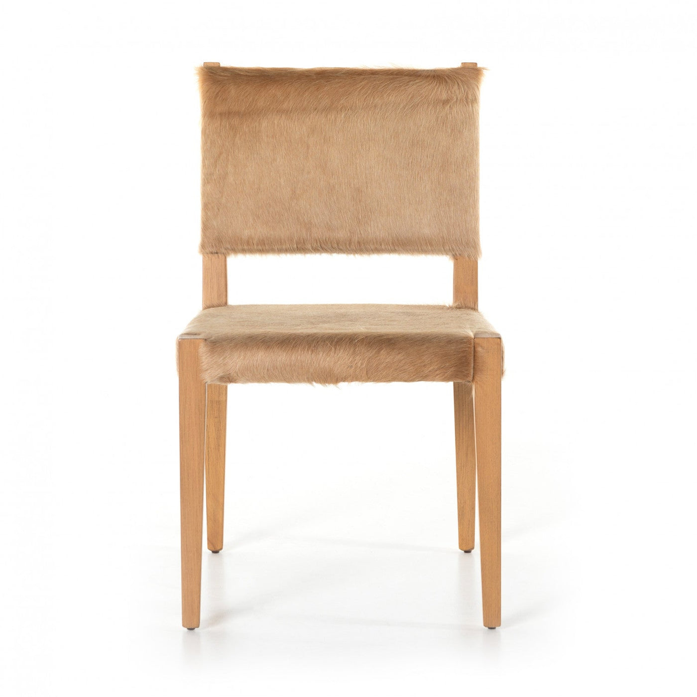 VILLA DINING CHAIR-BEIGE COWHIDE