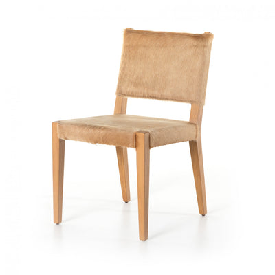 VILLA DINING CHAIR-BEIGE COWHIDE