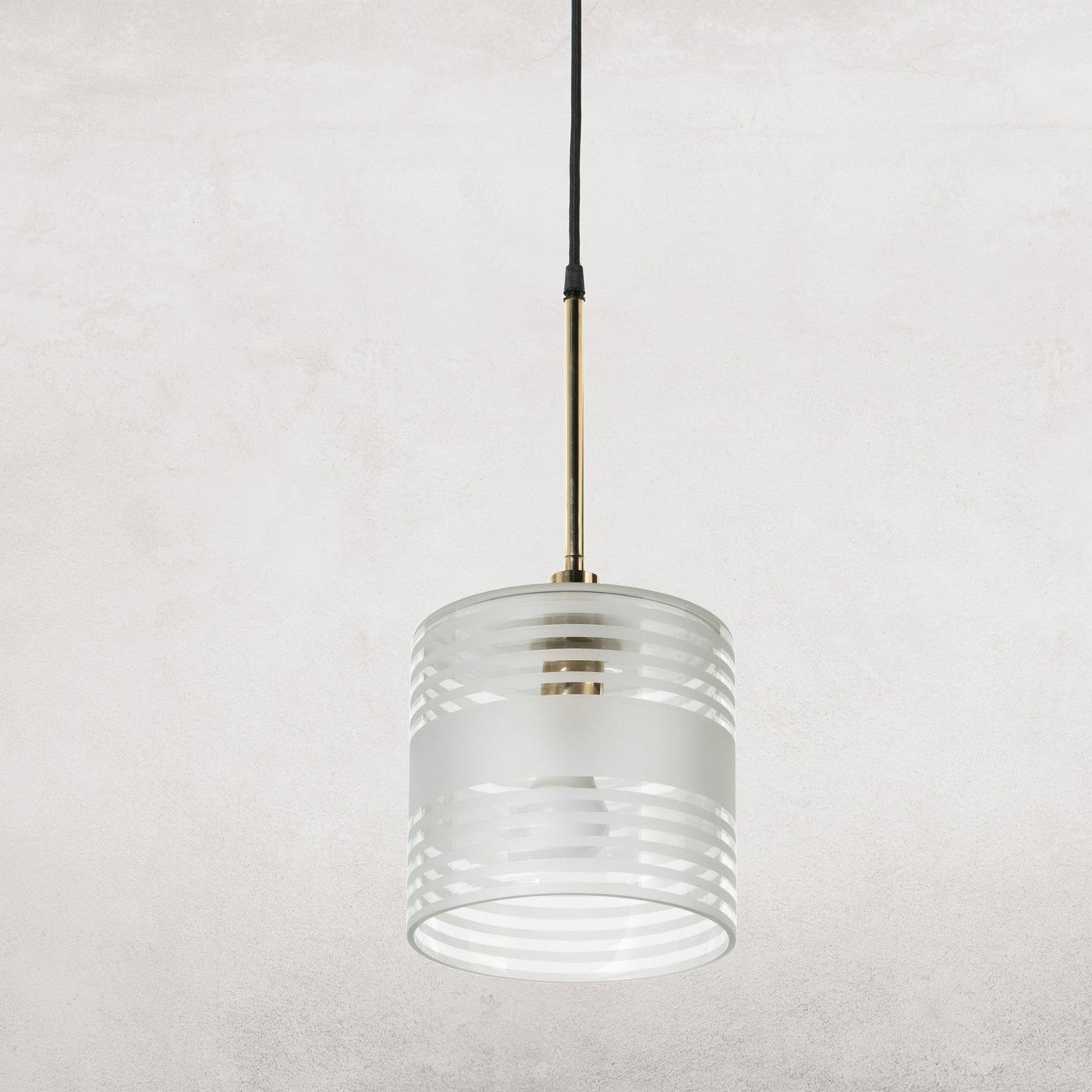 HARTWELL PENDANT-FROSTED DETAILED GLASS