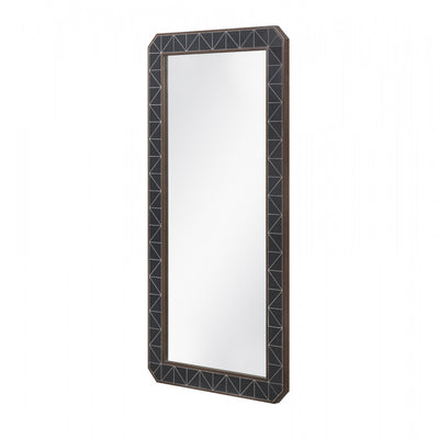 OBERON FLOOR MIRROR-BLACK CONCRETE