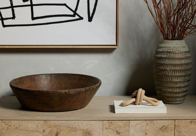 FOUND WOODEN BOWL-RECLAIMED NATURAL