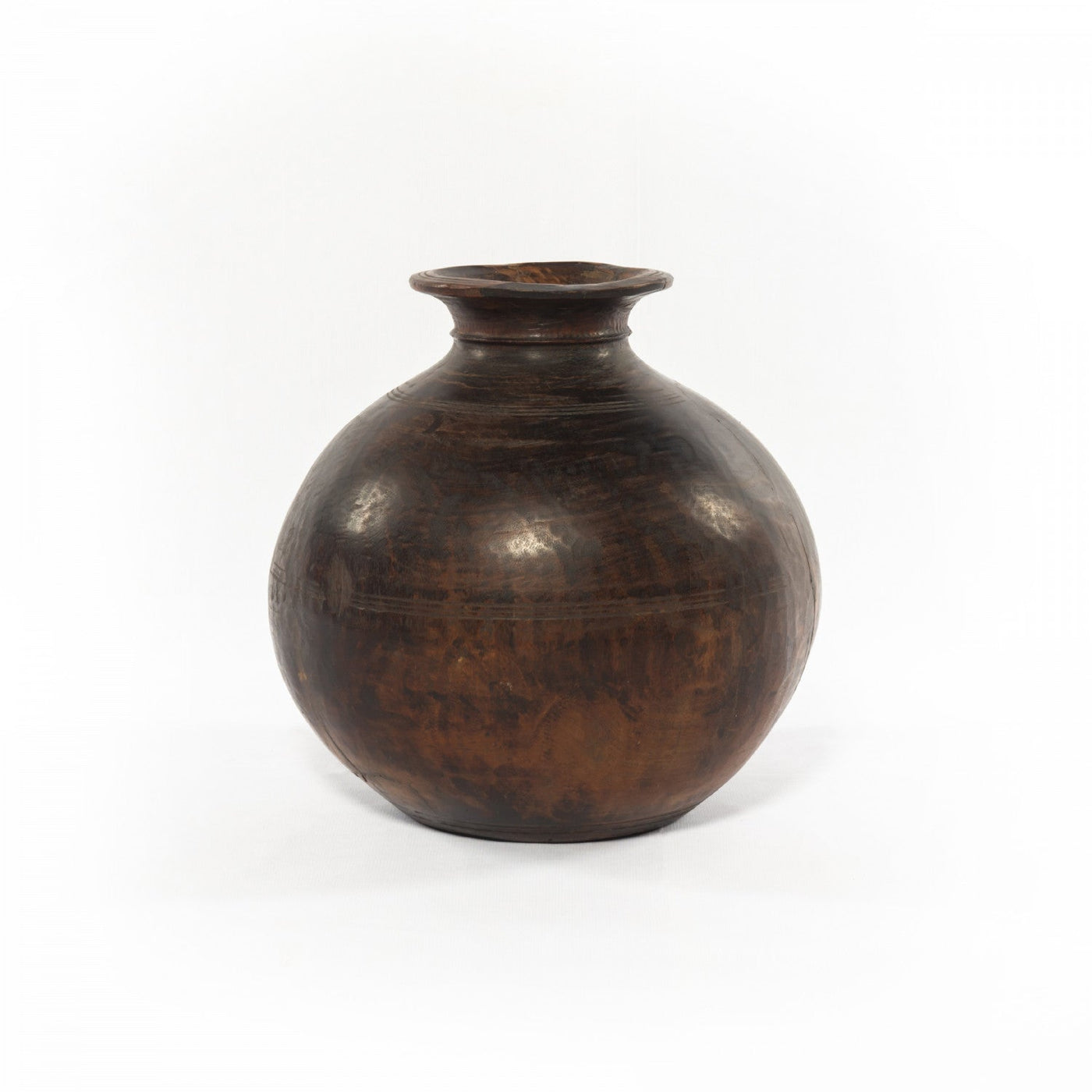 FOUND WOODEN JAR-RECLAIMED NATURAL