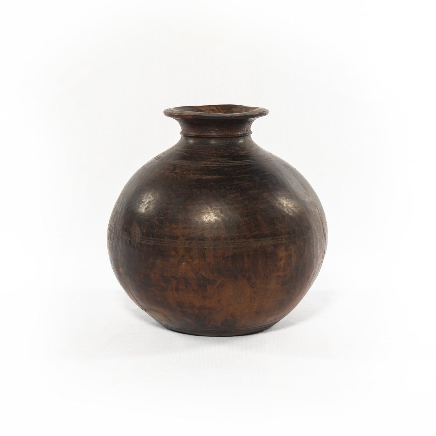 FOUND WOODEN JAR-RECLAIMED NATURAL