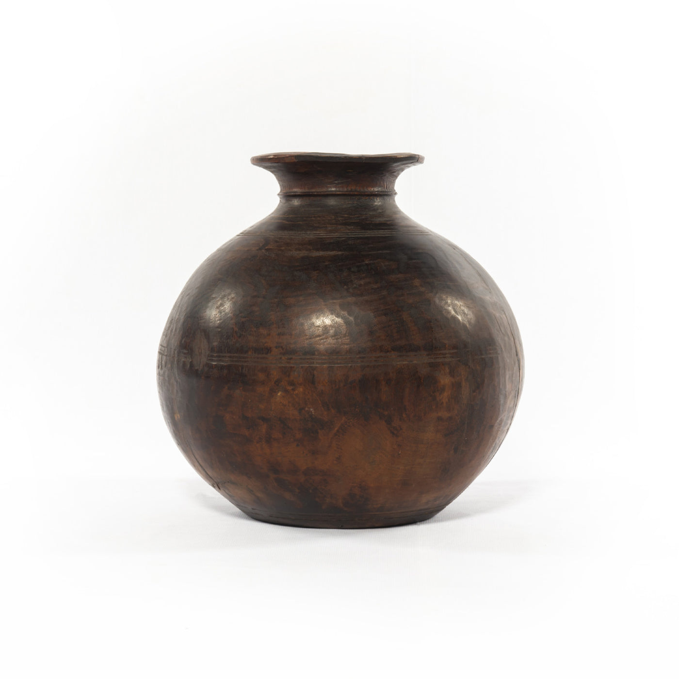FOUND WOODEN JAR-RECLAIMED NATURAL
