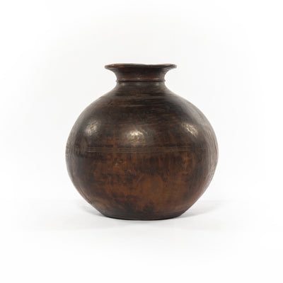 FOUND WOODEN JAR-RECLAIMED NATURAL