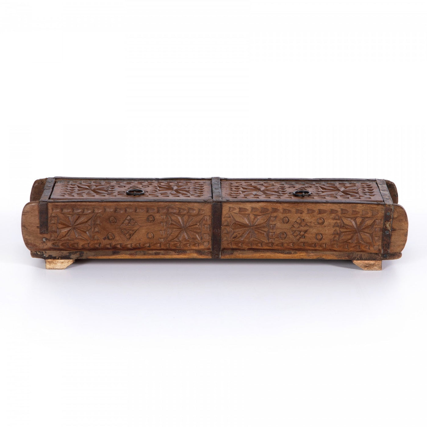 FOUND CARVED BOX-RECLAIMED NATURAL