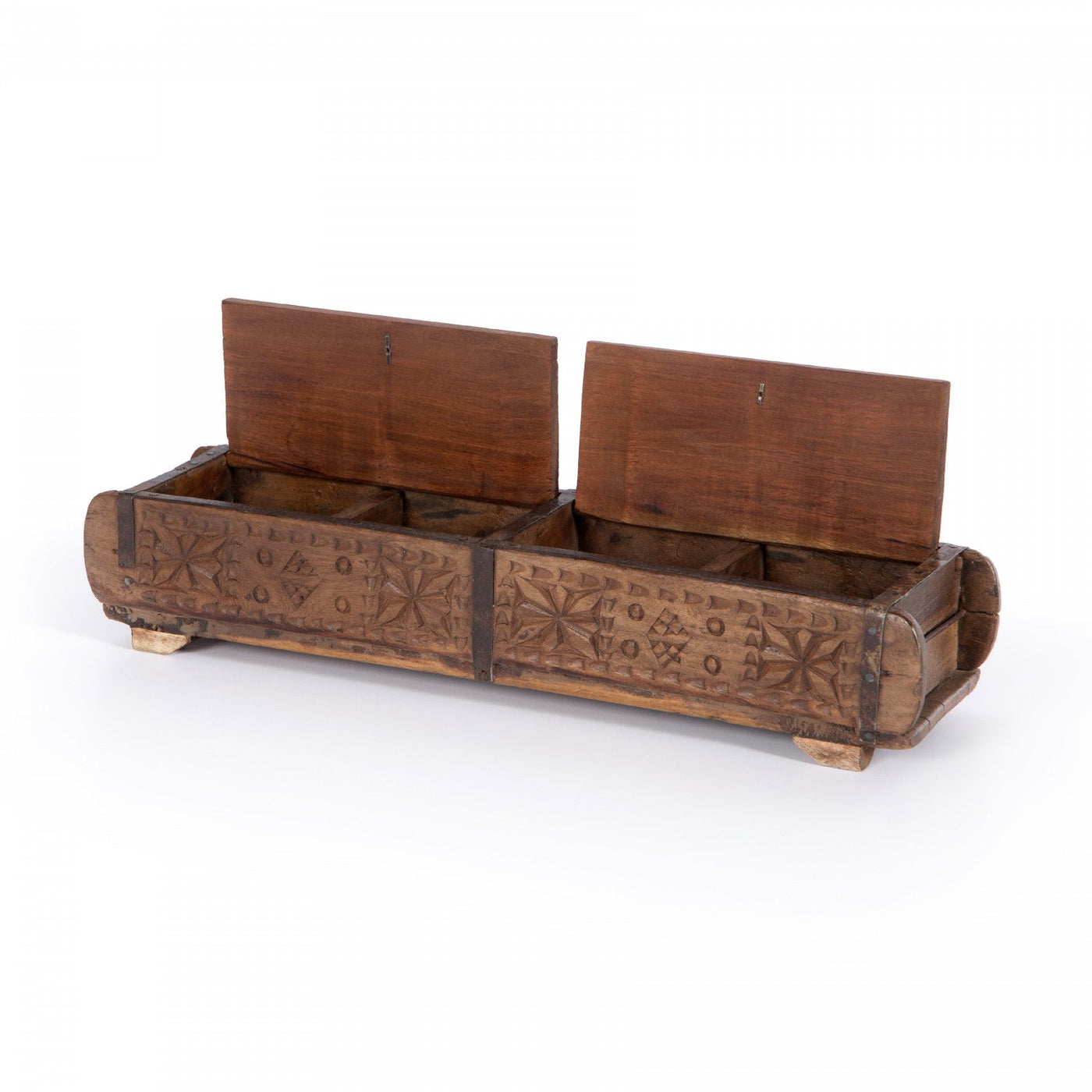 FOUND CARVED BOX-RECLAIMED NATURAL