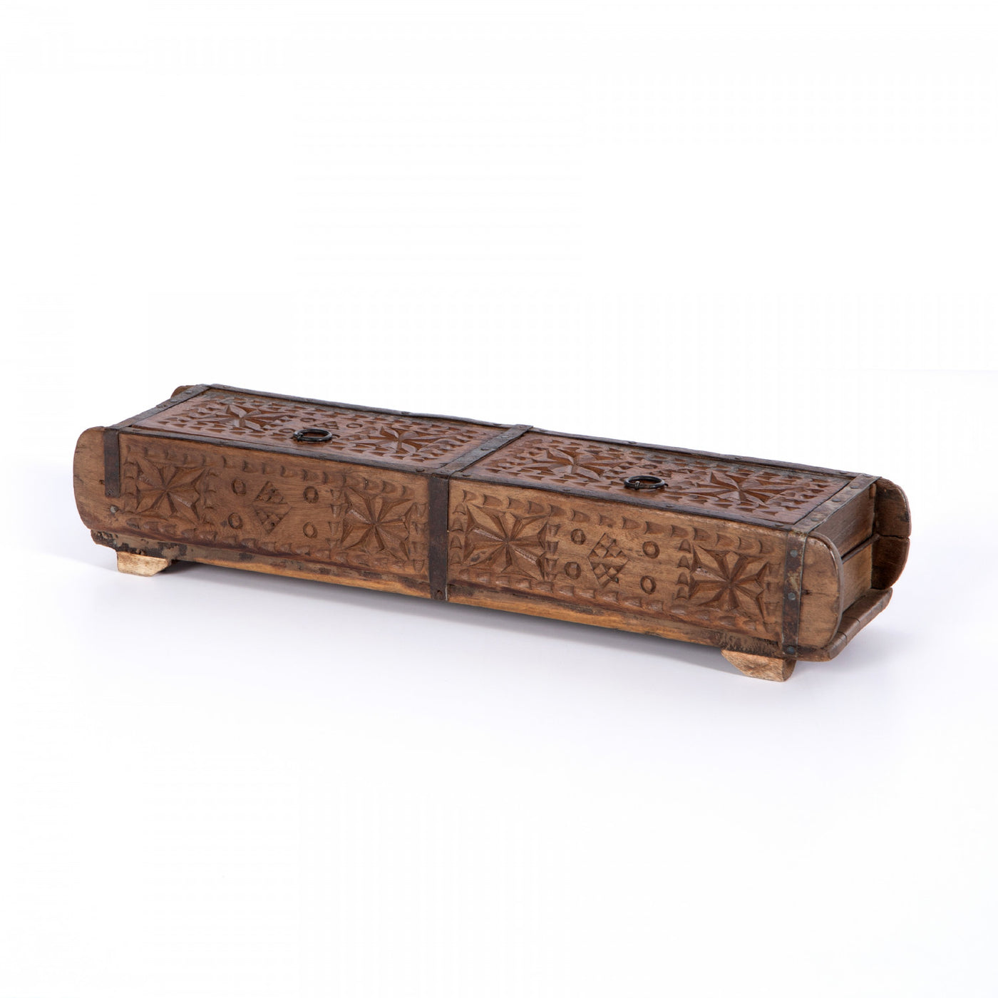 FOUND CARVED BOX-RECLAIMED NATURAL