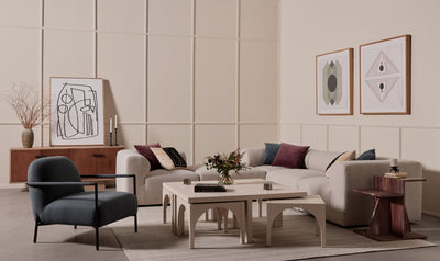AMARA COFFEE TBL W/NESTING ARCH SIDE TABLES