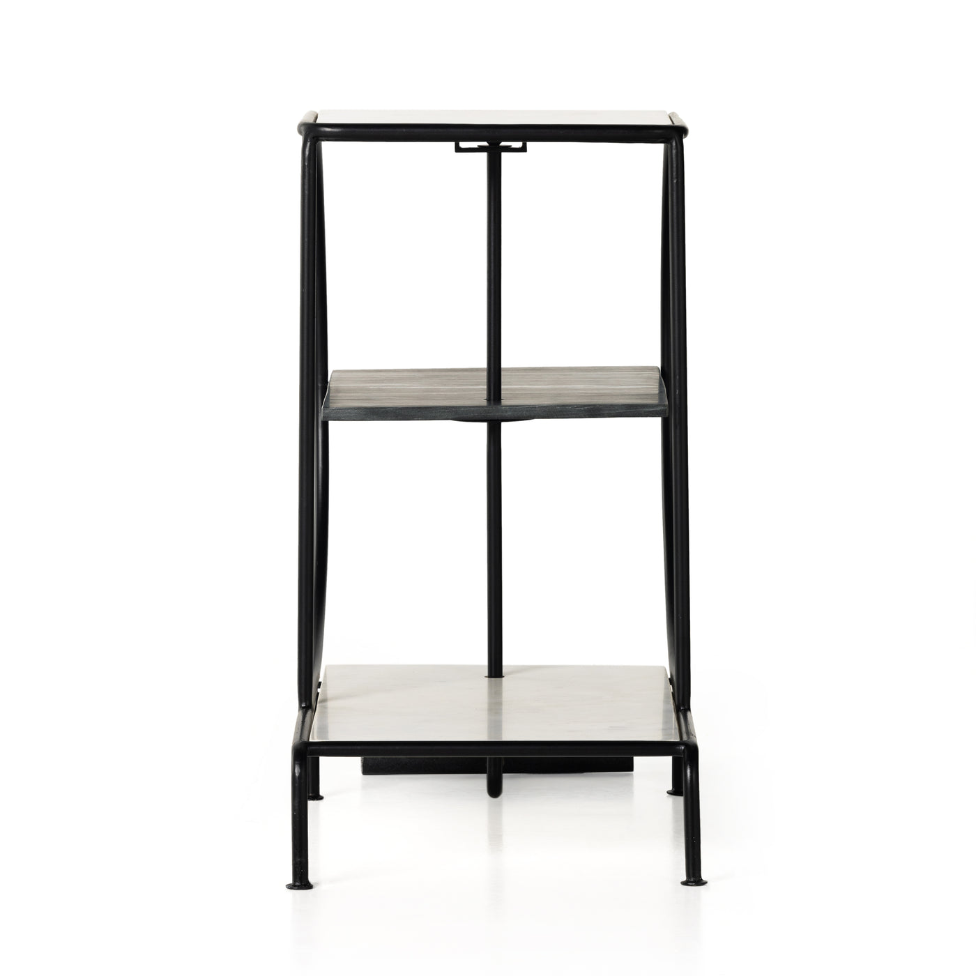 Setai Bar Cart-Polished White Marble