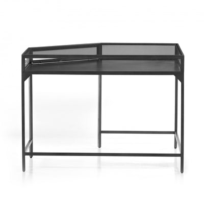 SHADOW BOX MODULAR CORNER DESK,BLACK