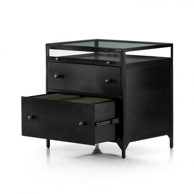 SHADOW BOX MODULAR FILING CABINET,BLACK