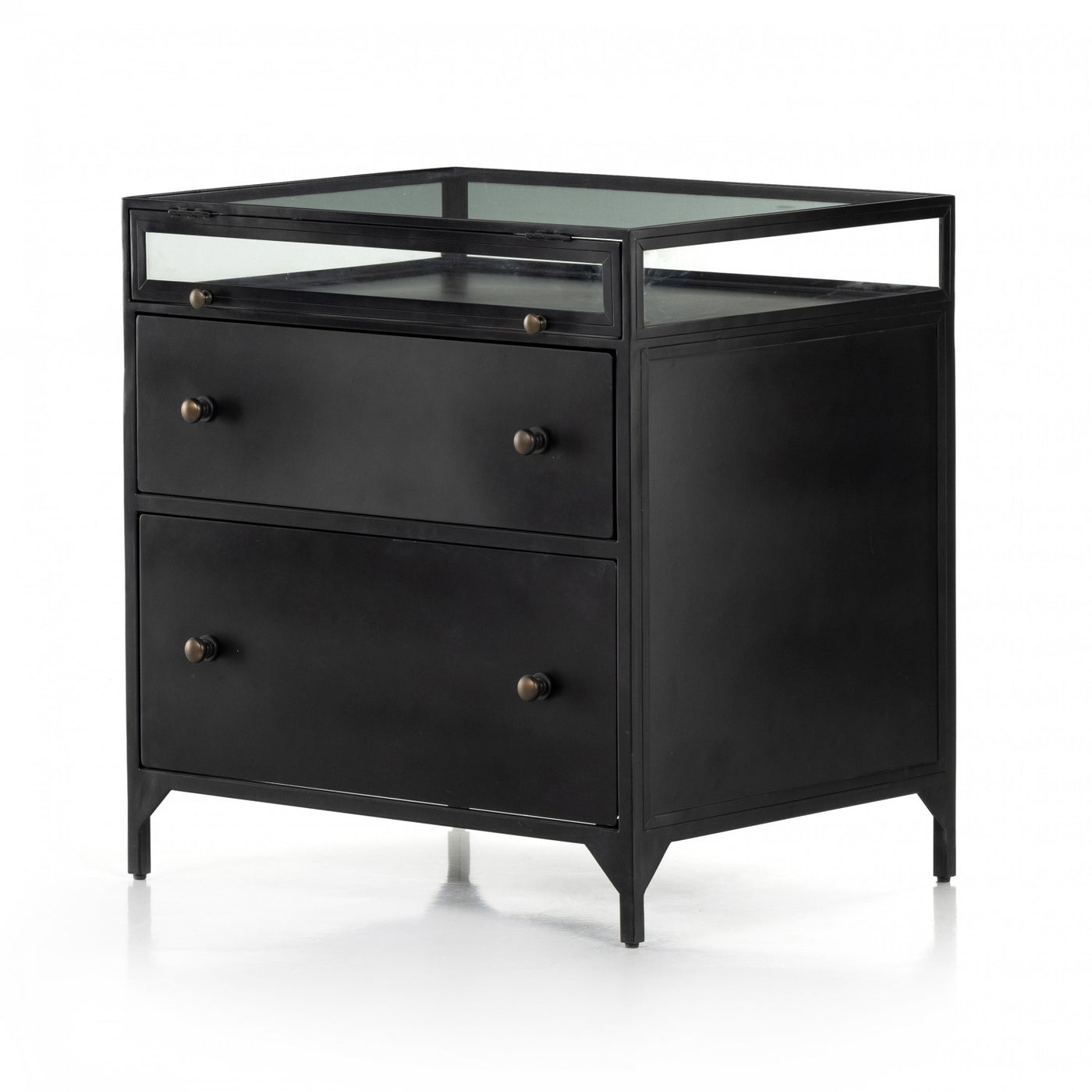 SHADOW BOX MODULAR FILING CABINET,BLACK