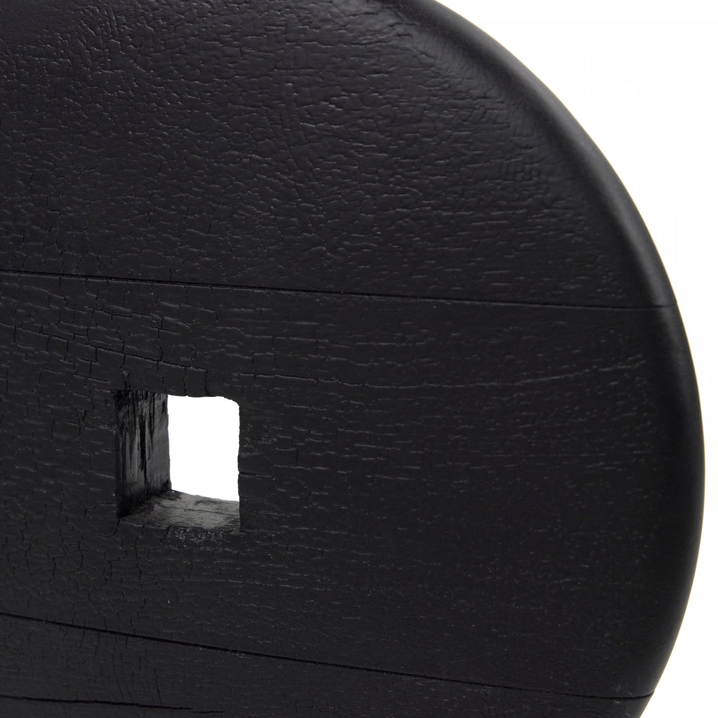 HENNING WOOD SCULPTURE-BLACK MARBLE