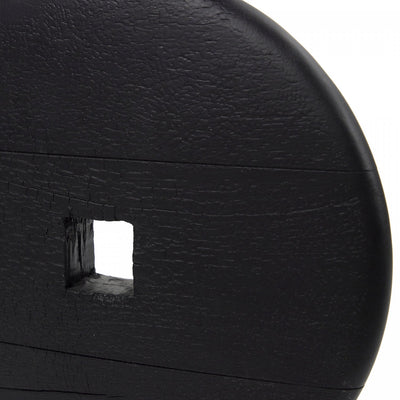 HENNING WOOD SCULPTURE-BLACK MARBLE
