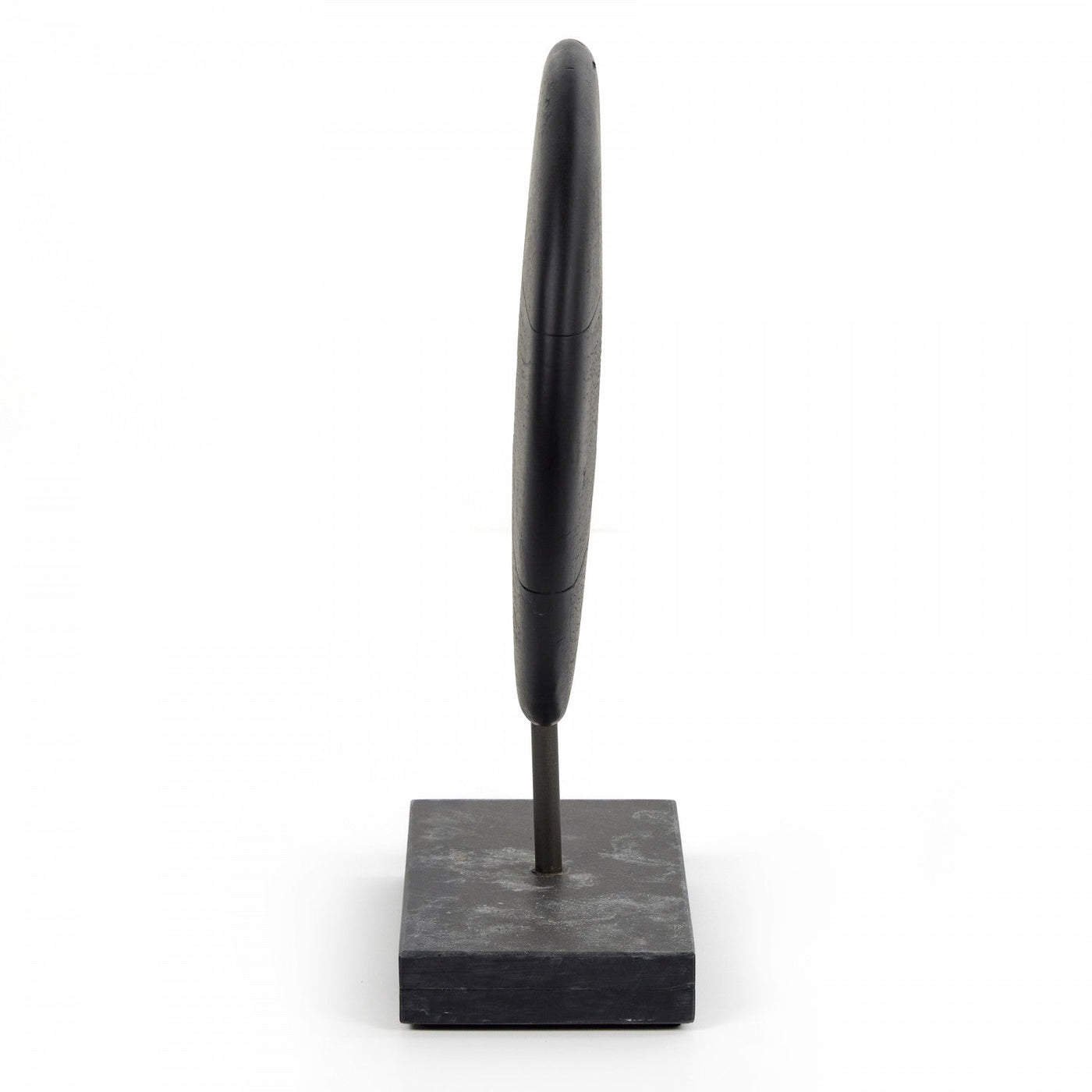 HENNING WOOD SCULPTURE-BLACK MARBLE