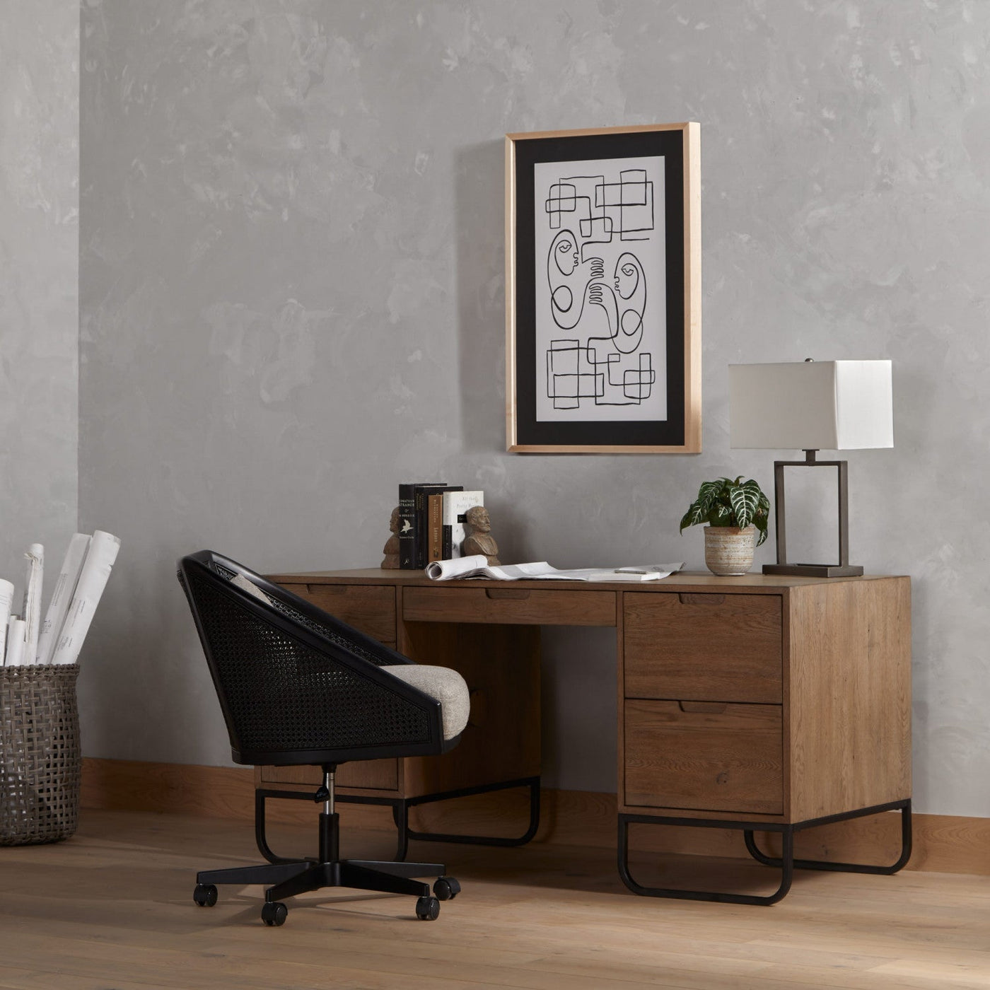WYLDE DESK CHAIR-ORLY NATURAL