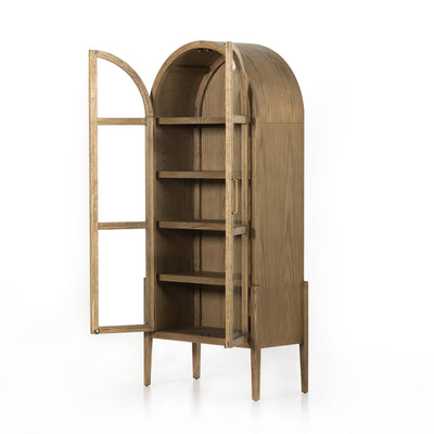 TOLLE CABINET, DRIFTED OAK SOLID