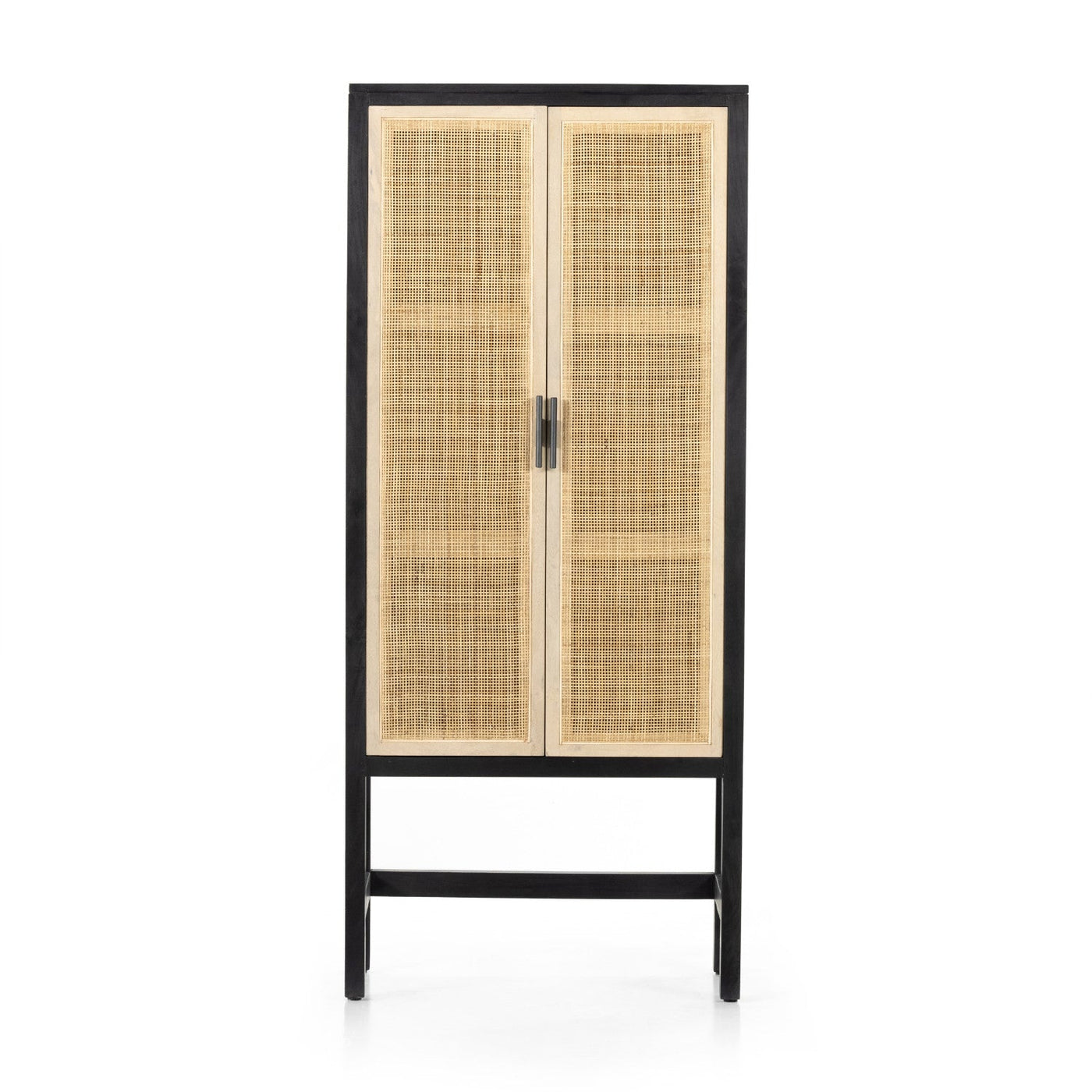 CAPRICE NARROW CABINET,BLACK WASH MANGO