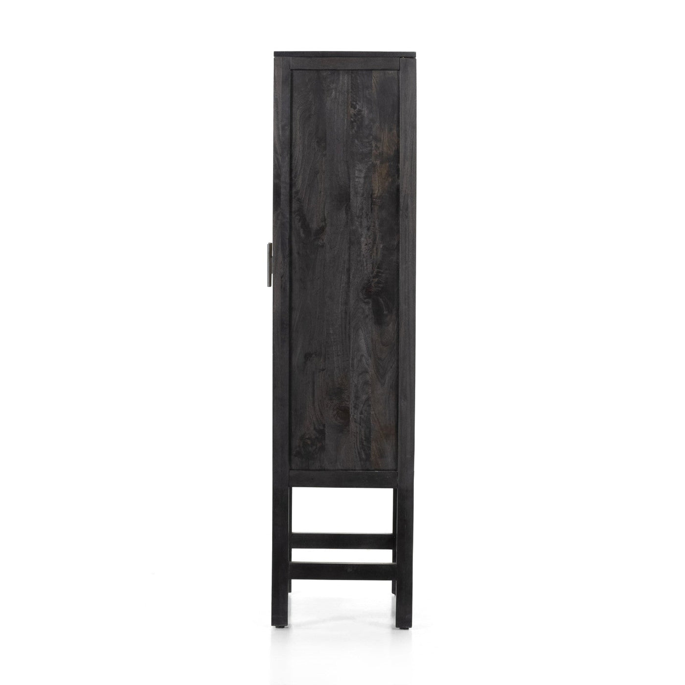 CAPRICE NARROW CABINET,BLACK WASH MANGO