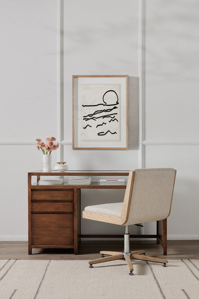 CARLA DESK CHAIR,SMOKED GREY