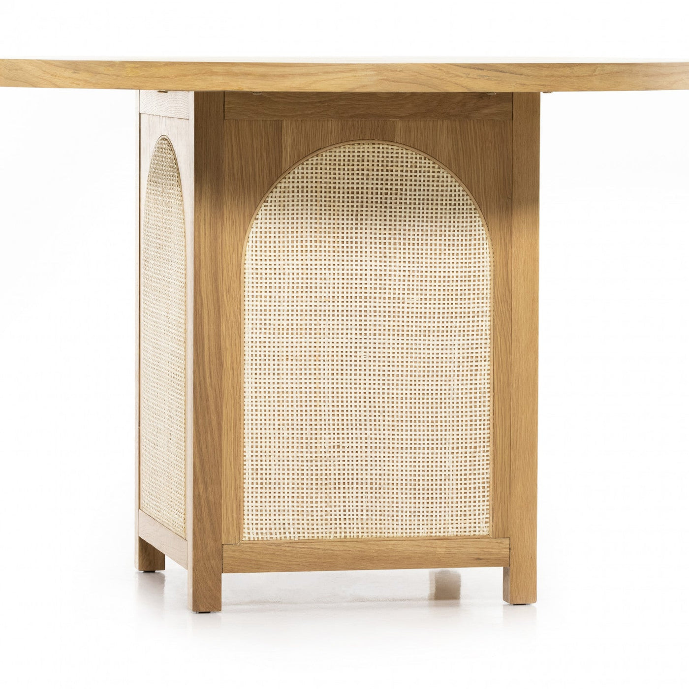 ALLEGRA DINING TABLE-HONEY OAK VENEER