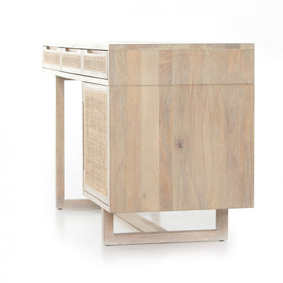 CLARITA DESK,WHITE WASH MANGO